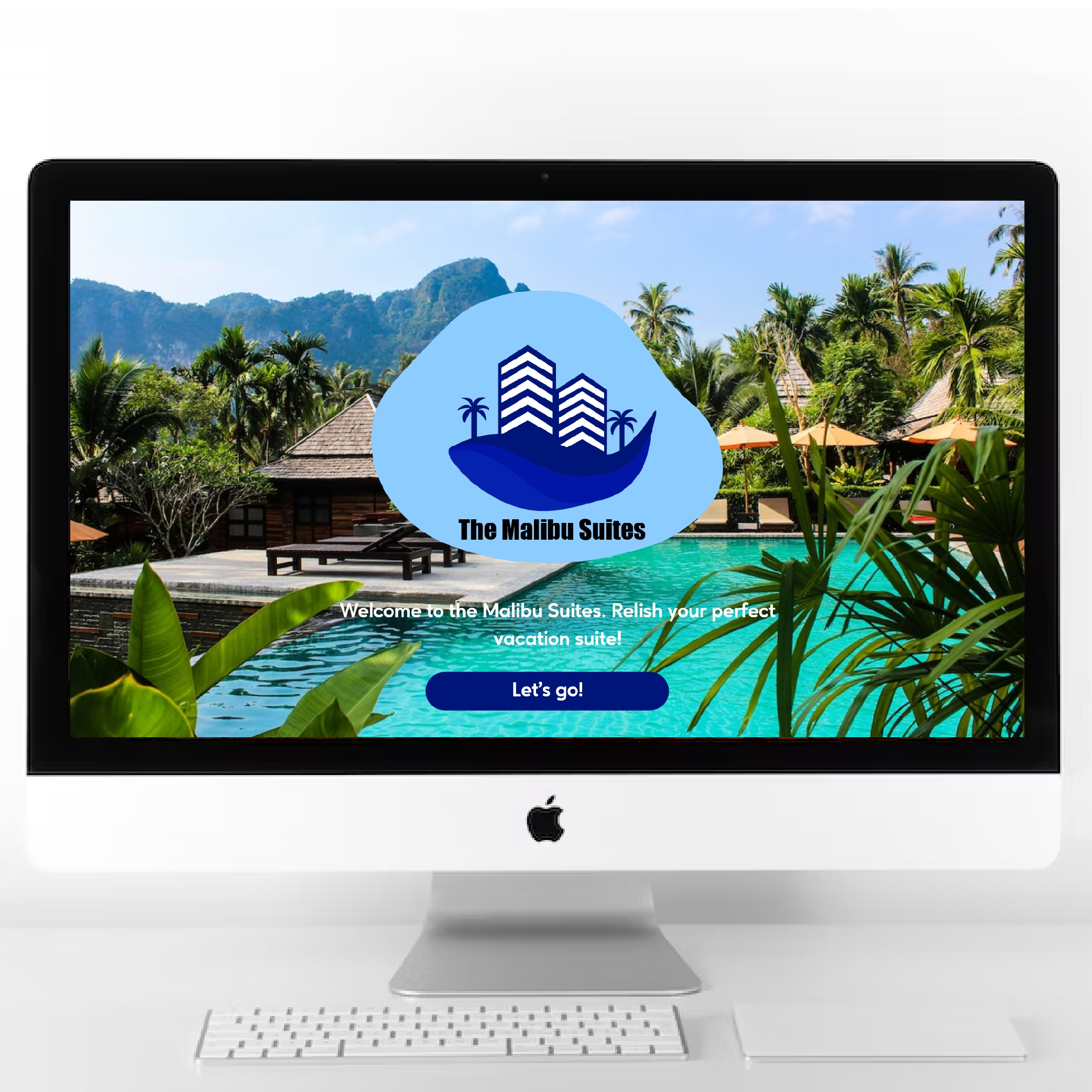 The Malibu Suites website mockup